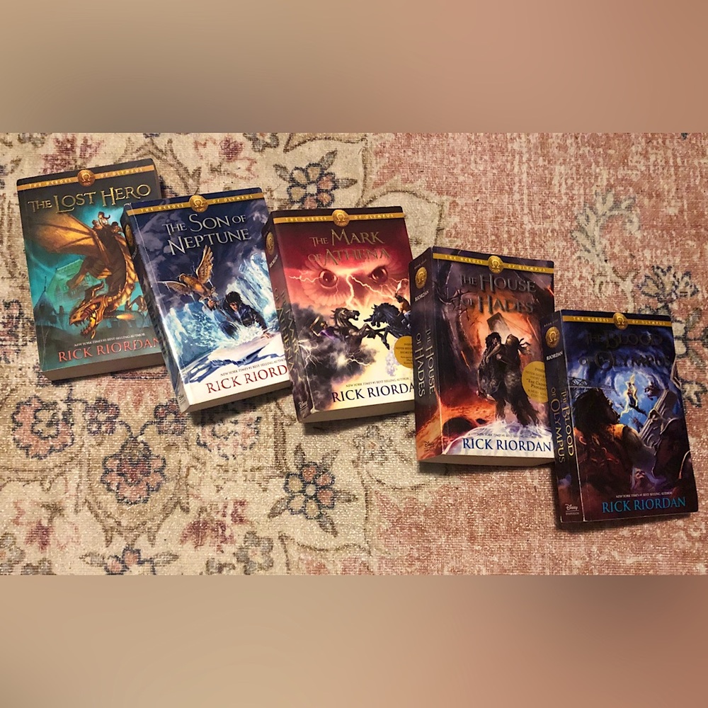 The Heroes of Olympus by Rick Riordan FULL SERIES BOX SET soft cover